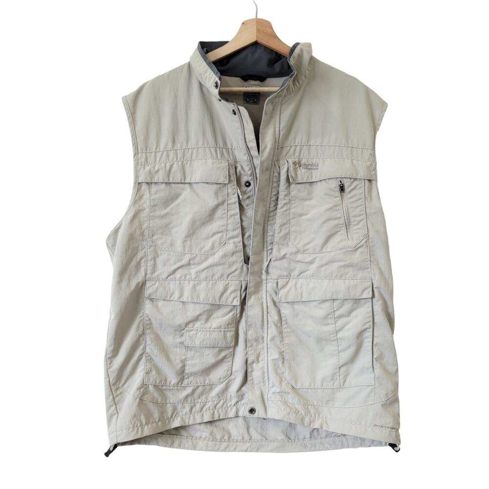 Columbia Titanium Sportswear Fishing Vest Men's XL Omni Shield Fish Hunt Pockets